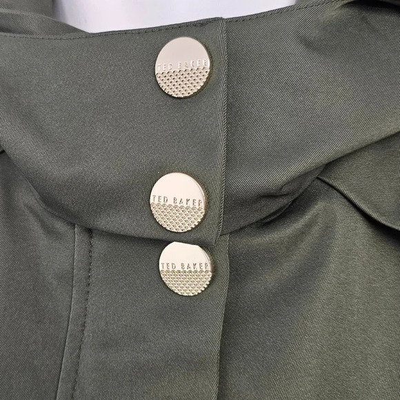 Ted Baker Women's Jaylene Lightweight Hooded Parka Utility Size 1 US Size 4 - Picture 4 of 13